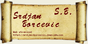 Srđan Borčević vizit kartica
